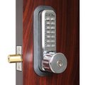 Lockey Mechanical Keyless Combination Deadbolt Lock Single Combination Key Override Bright Chrome 2210KO-BC